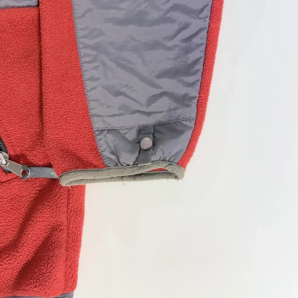 The North Face Denali Fleece Jacket Mens XL Red Gray Full Zip Vintage Outerwear